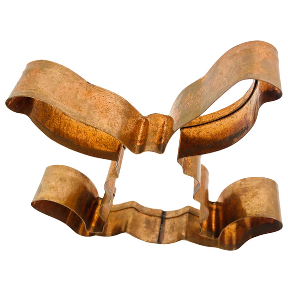 Copper Cookie Cutter Easter Bunny Rabbit Dancing Big Feet 5.5 inches - Picture 4 of 12